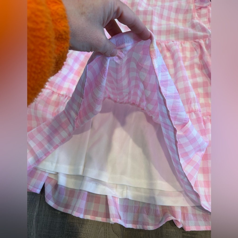 Entro pink white gingham “rush” dress - Picture 2 of 6